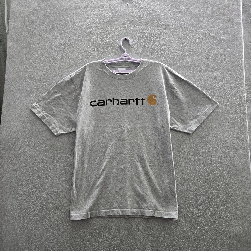 Carhartt Men Shirt L Gray TK0195 Loose Short Sleeve